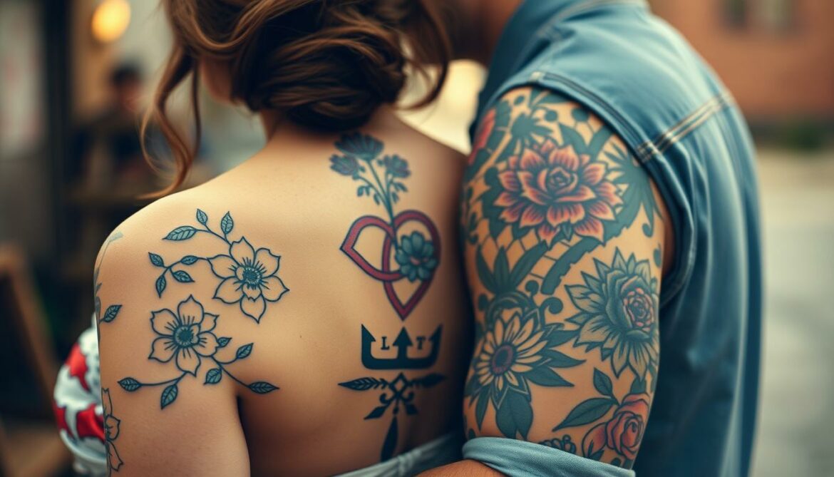 Einzigartige Partner-Tattoos