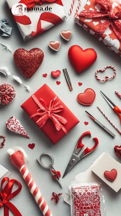 Materialien und Werkzeuge für Valentinstag Geschenke

