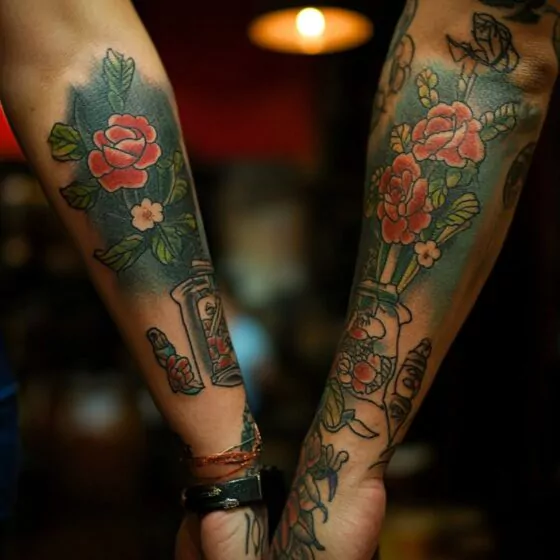 Partner Tattoo Ideen für Mann und Frau