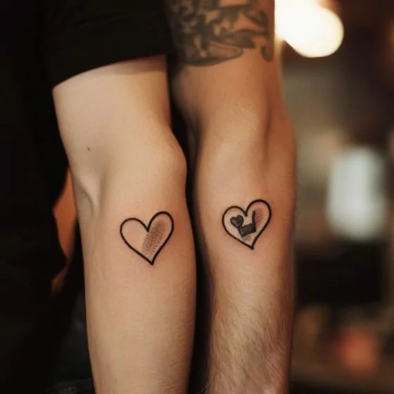 Partner Tattoo Klein: Ideen für Paare