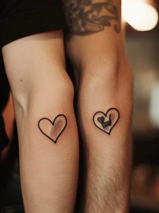 Partner Tattoo Klein: Ideen für Paare