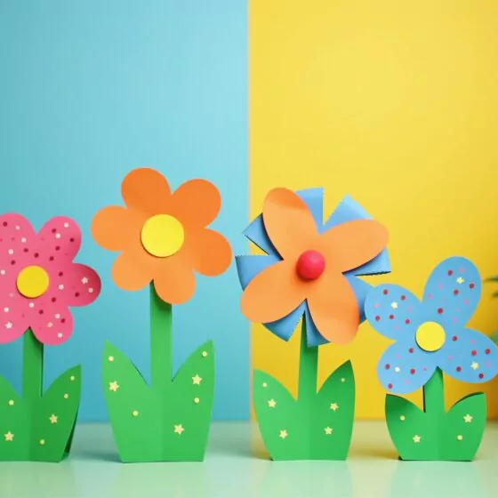 8 Frühlingsbasteleien für Kinder ab 3 Jahre