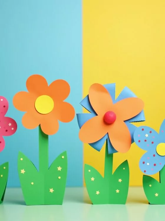 8 Frühlingsbasteleien für Kinder ab 3 Jahre