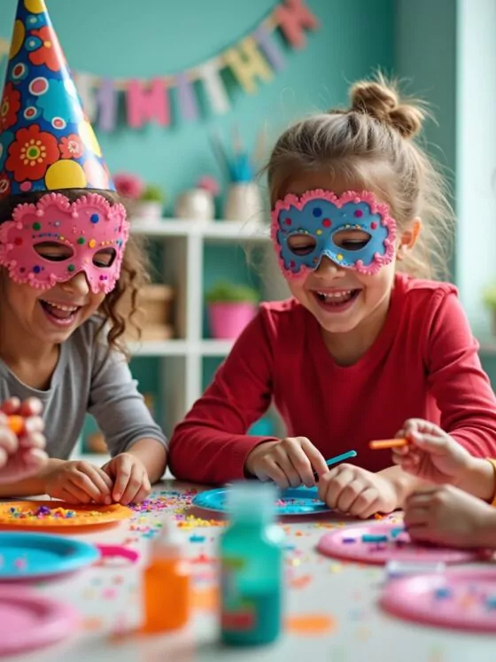 8 Fasching Basteln Kinder Ideen für bunten Spaß