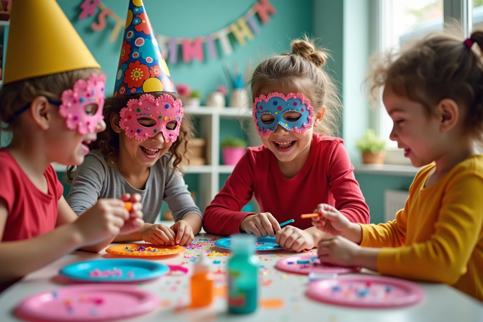 8 Fasching Basteln Kinder Ideen für bunten Spaß
