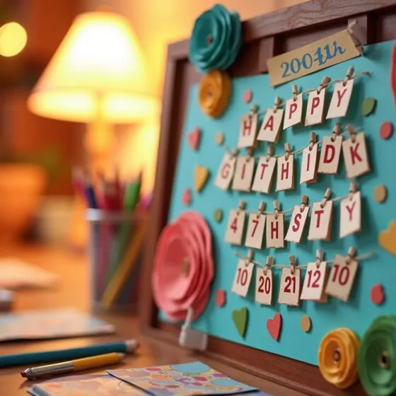 8 Kreative Ideen zum Geburtstagskalender Basteln