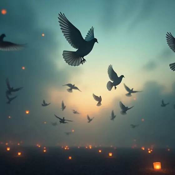 8 Trauer Grüße in den Himmel für ewige Erinnerung