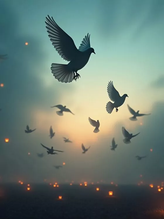 8 Trauer Grüße in den Himmel für ewige Erinnerung