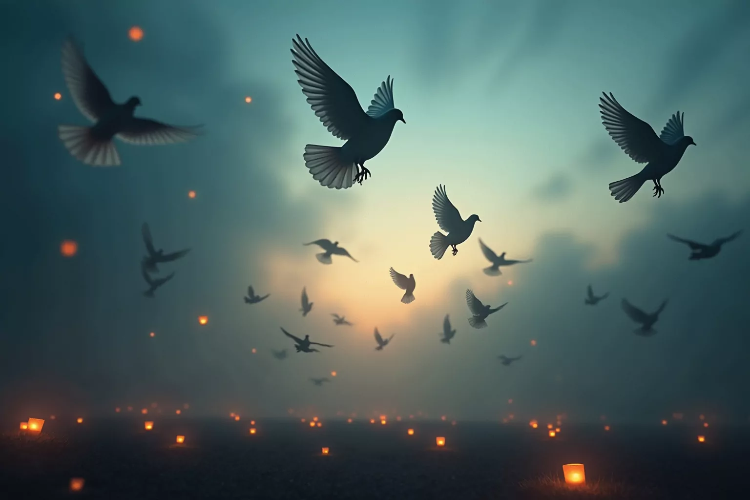 8 Trauer Grüße in den Himmel für ewige Erinnerung