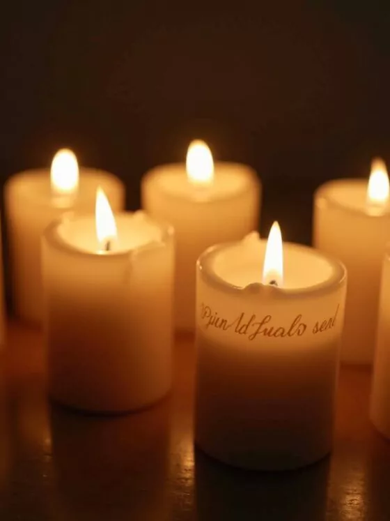 8 Trauer Kerzen für den Todesfall – Trost schenken