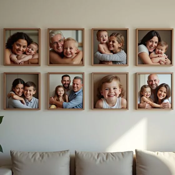 8 Familienfotos, die jede Wand zum Strahlen bringen