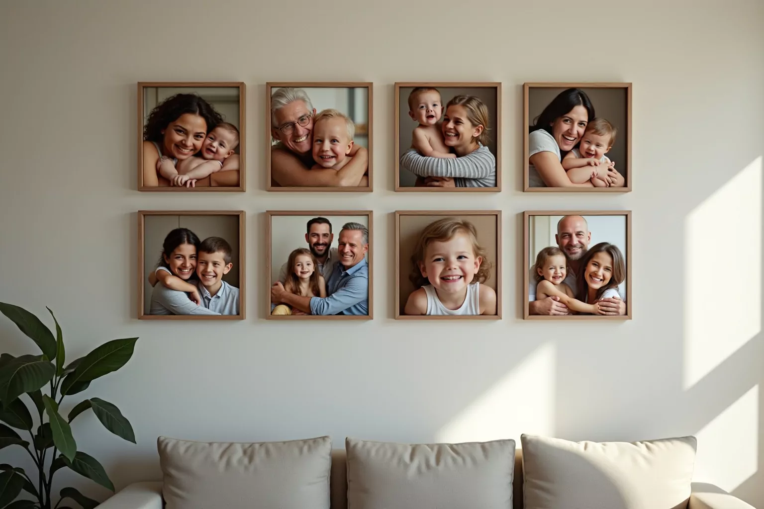 8 Familienfotos, die jede Wand zum Strahlen bringen