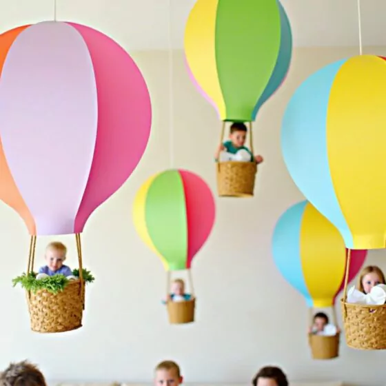8 Heißluftballon Geschenk Basteln Ideen für Zuhause