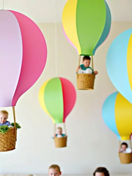 8 Heißluftballon Geschenk Basteln Ideen für Zuhause