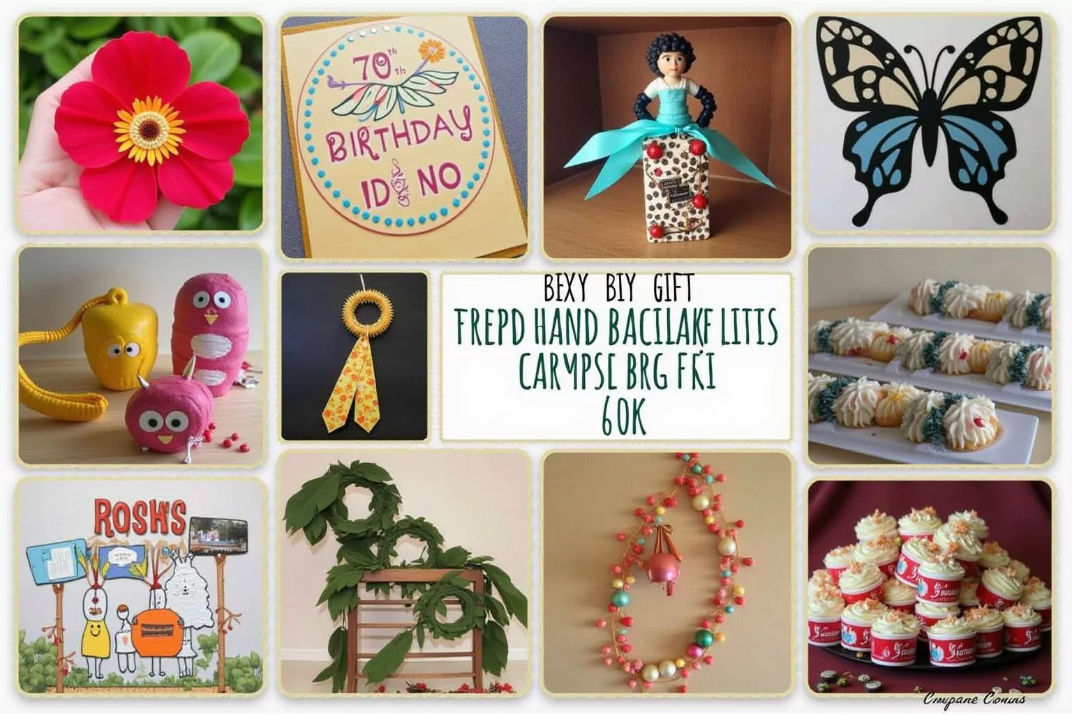 8 Ideen: Selber Basteln 70. Geburtstag Geschenk