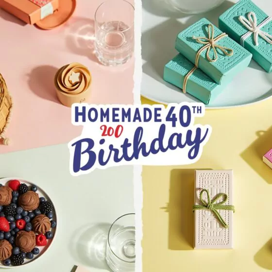 8 selbstgemachte Geschenk 40 Geburtstag ungewöhnliche Ideen