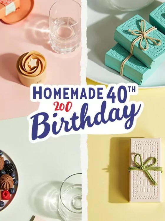 8 selbstgemachte Geschenk 40 Geburtstag ungewöhnliche Ideen