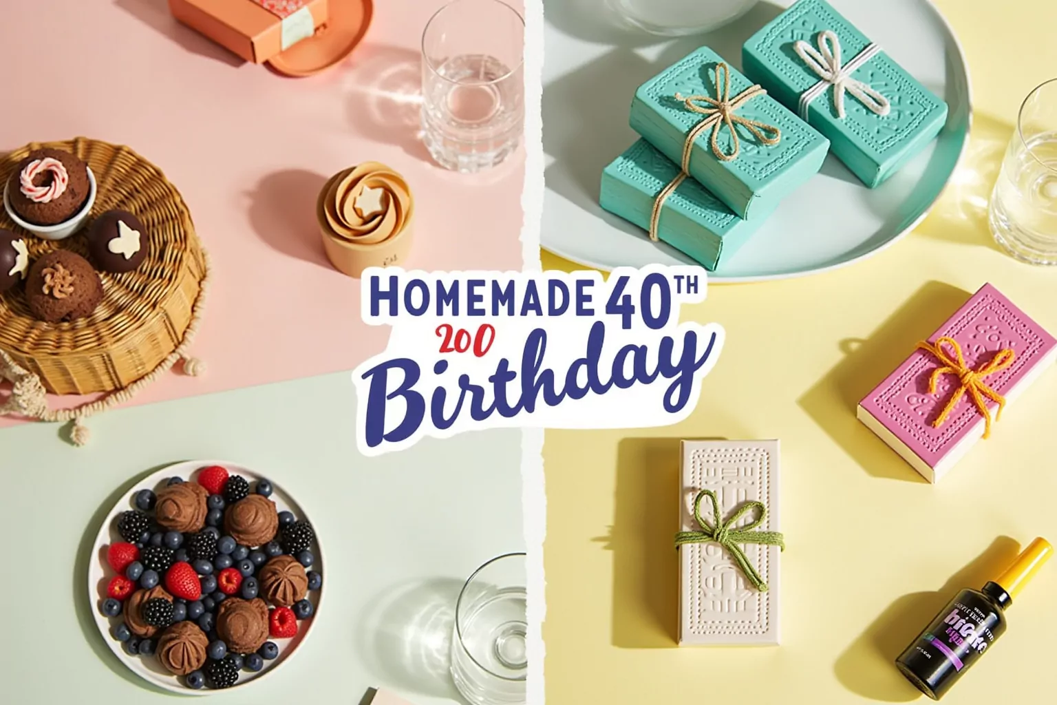 8 selbstgemachte Geschenk 40 Geburtstag ungewöhnliche Ideen